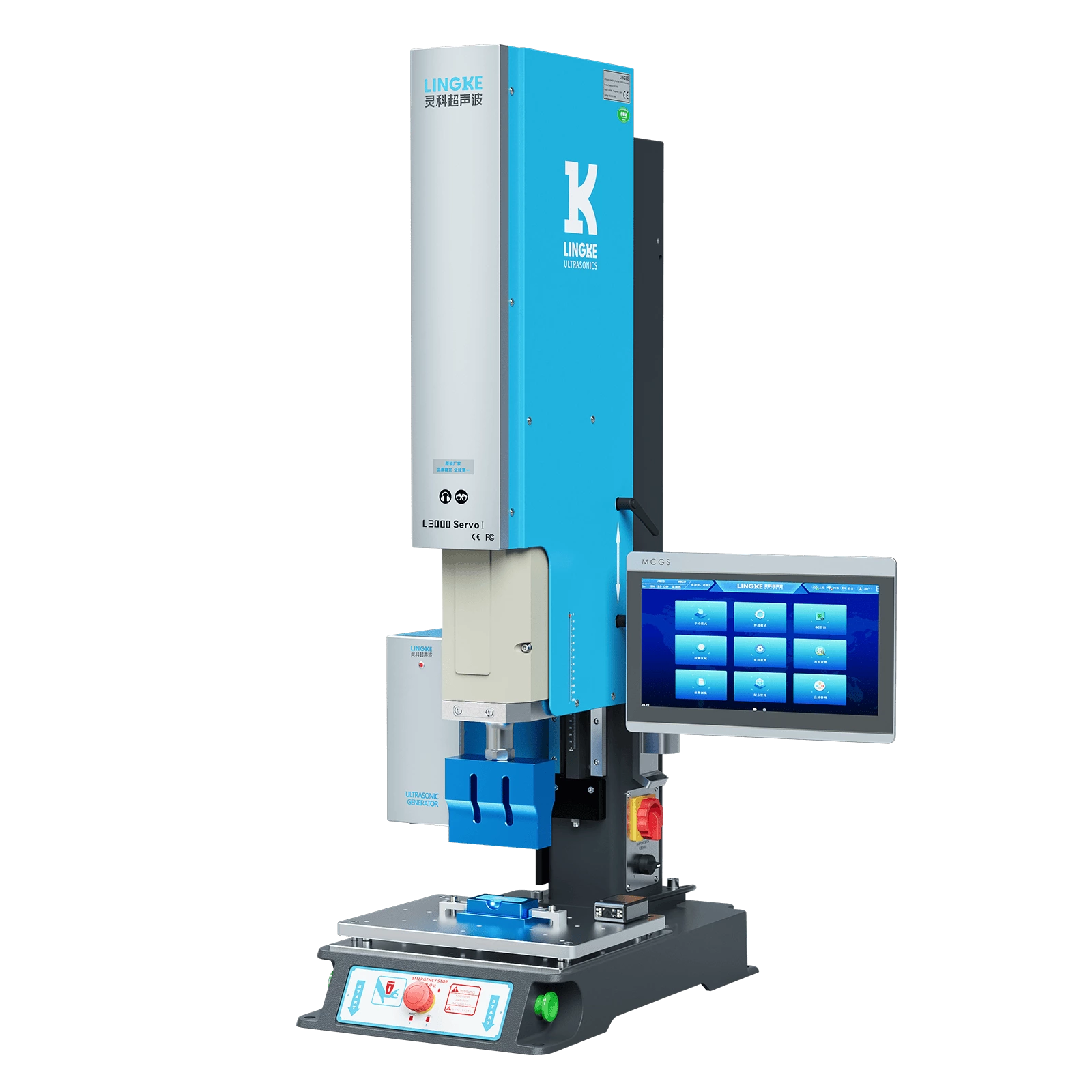 Lingke Servo Ultrasonic Plastic Welding Machine L3000 Servo I 20kHz 2000W