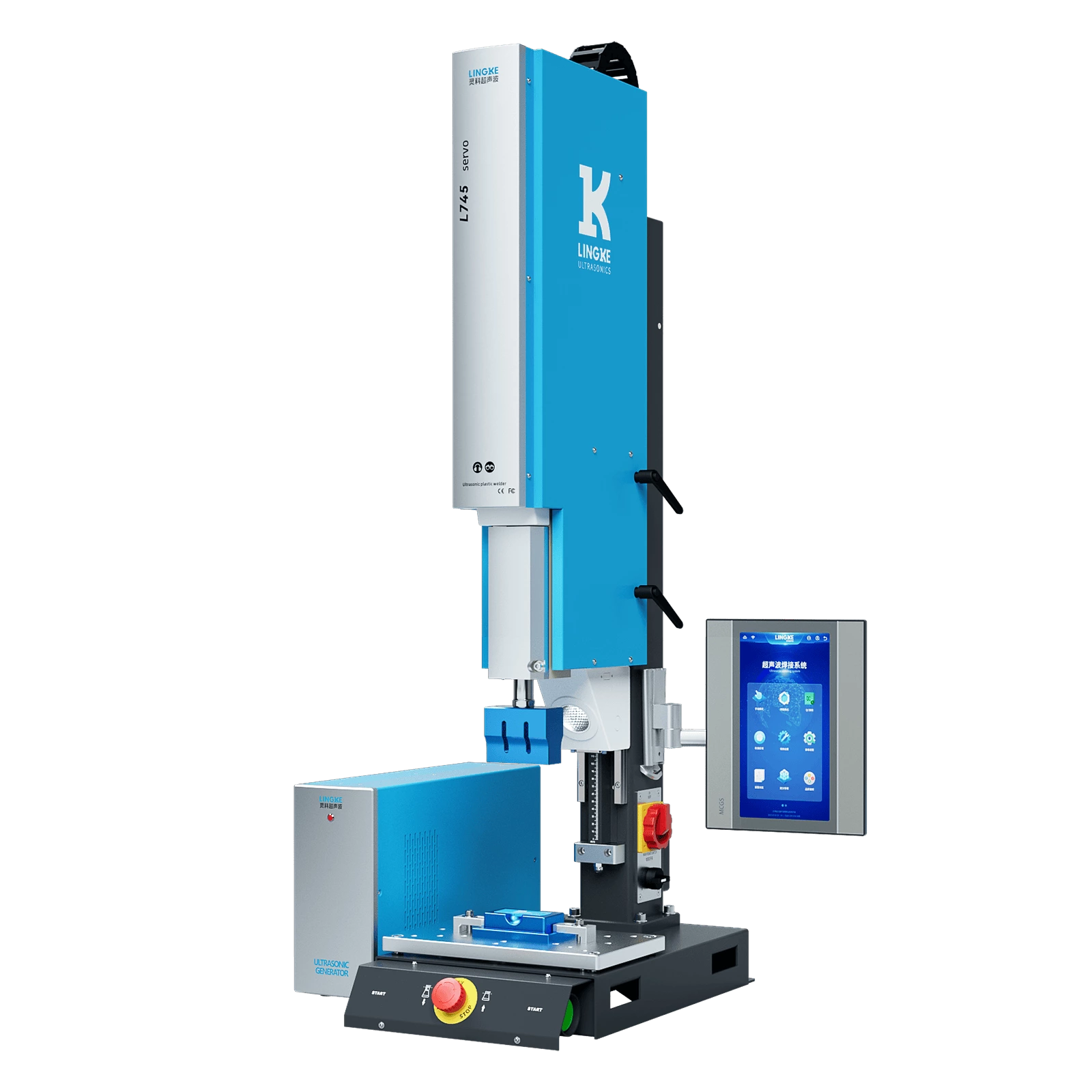 Lingke Servo Ultrasonic Plastic Welding Machine L745 Servo 30kHz 1200W